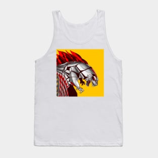 mecha godzilla in monster madness rampage art ecopop Tank Top